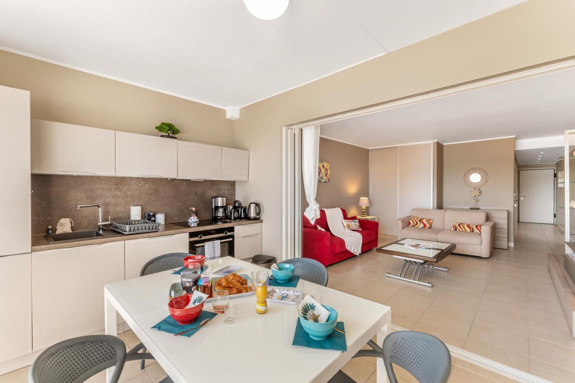 Vue Imprenable Sur Le Lagon, Appartement 1Ch 4P Baie Nettle Buitenkant foto